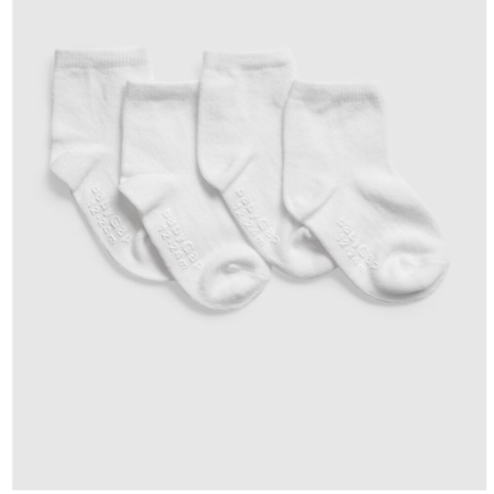 NWT BabyGap Toddler Quarter Crew Socks (4-Pack) SET of 4
